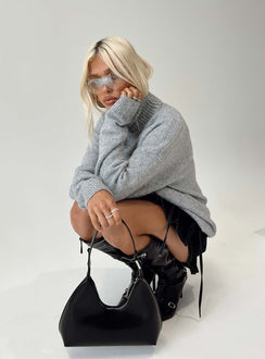 product Oswin Turtleneck Sweater Grey Princess Polly  Long 