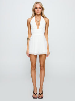 Got Me Started Romper White