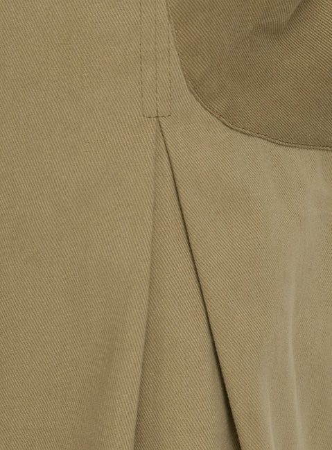 Featuring the Iria Capri Trouser Khaki womens-regular-pants with mid-rise waist detail Princess Polly