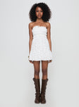 Kezzy Mini Dress White Floral