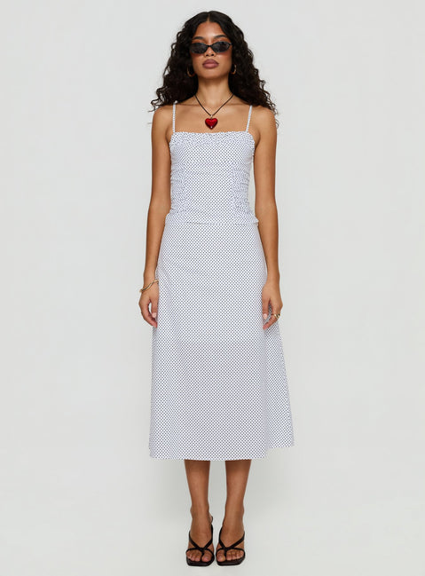 Shining Mirrors Set White / Black Polka