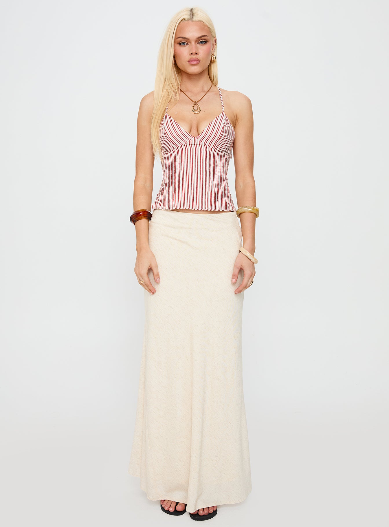 Candid Top Red Stripe