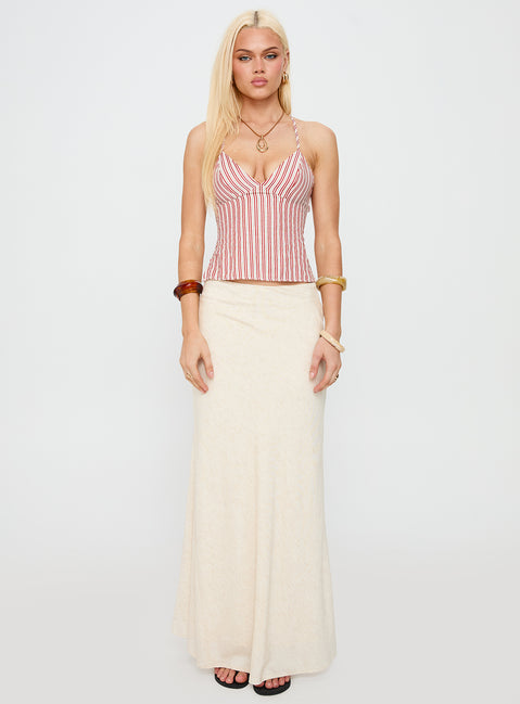 Candid Top Red Stripe