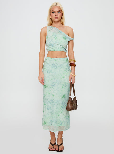 Devereaux One Shoulder Set Green