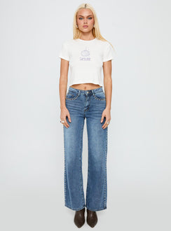 My Girl Graphic Top White