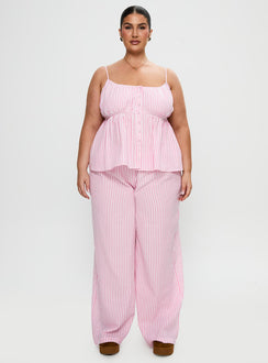 Cassini Set Pink Stripe Curve