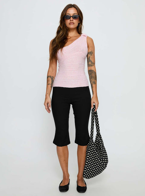 Cornella One Shoulder Top Pink