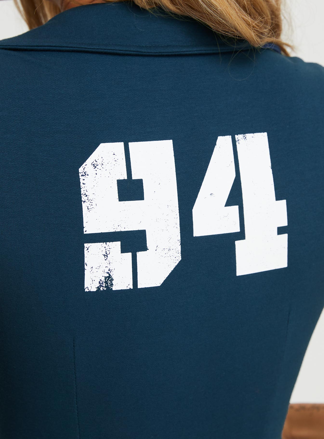 product Princess Polly 94 Kicker Zip Top Navy Short Sleeves Plunger 