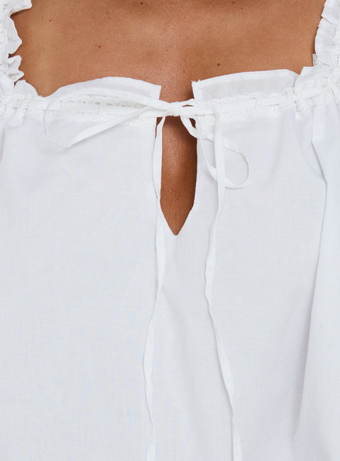 Swing Mini Dress White