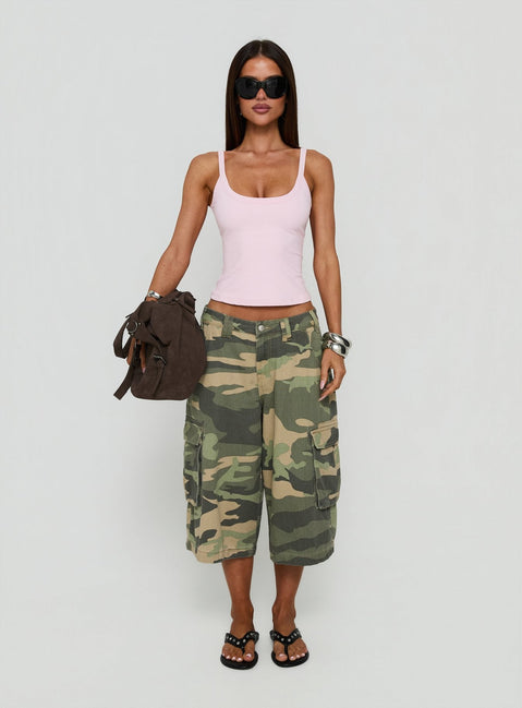 Kasper Cinched Vest Top Marshmallow Pink