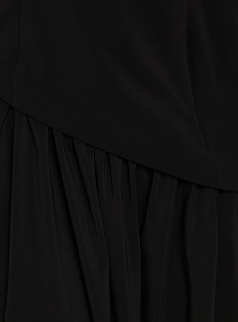 Odela Strapless Drop Waist Maxi Dress Black