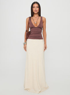 Sublime Ruched Top Brown