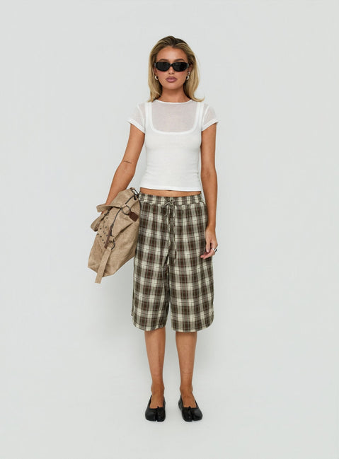 In Time Layered Top Weiß