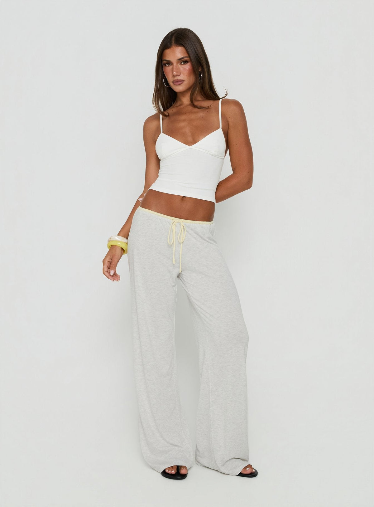 Janaye V Neck Tank White