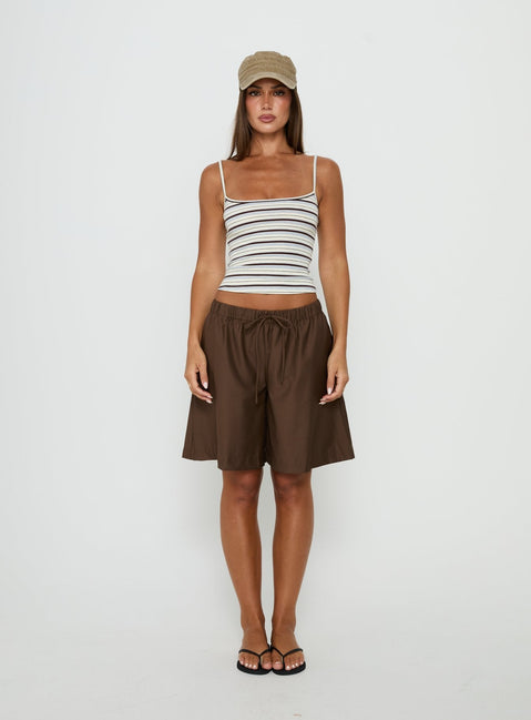Elzie Knit Cami Tank Multi Stripe