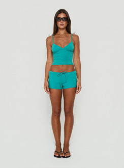 Karhlie Micro Shorts Teal