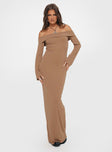 product Princess Polly Crew Neck  Maida Maxi Dress Light Brown