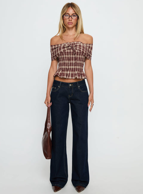 Tidal Wave Low Rise Straight Leg Jeans Raw Denim