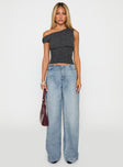 Bowe Wide Leg Jeans Blue