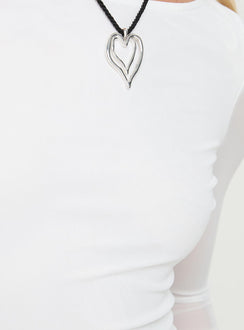 product Princess Polly Lukea Long Sleeve Bodysuit White Full Sleeves 