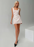 Dasha Mini Dress White Floral Tall