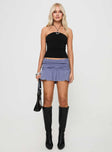 Nefeli Mini Skirt Stripe Purple/black