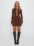 Dejonge Ring Mini Dress Brown