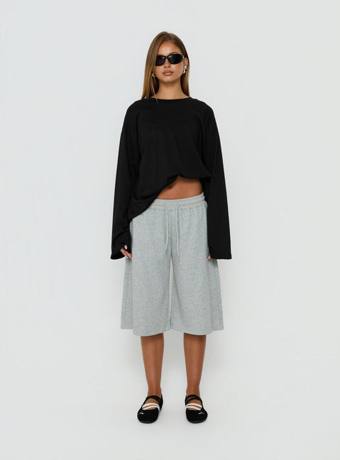 Settle Down Langarmshirt Schwarz