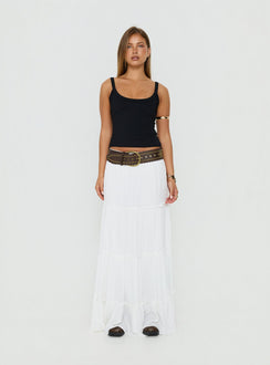 Miriah Maxi Skirt White Petite