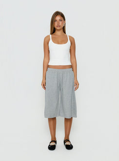 Nikko Longline Fleece Shorts Grey Marle