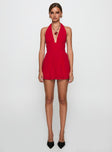 Got Me Started Romper Red