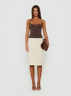 Anataza Underwire Top Brown