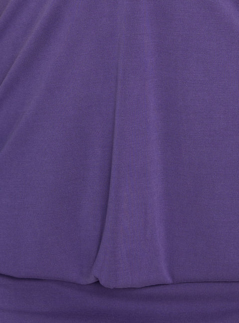 Adelique Halter Blouson Playsuit Purple