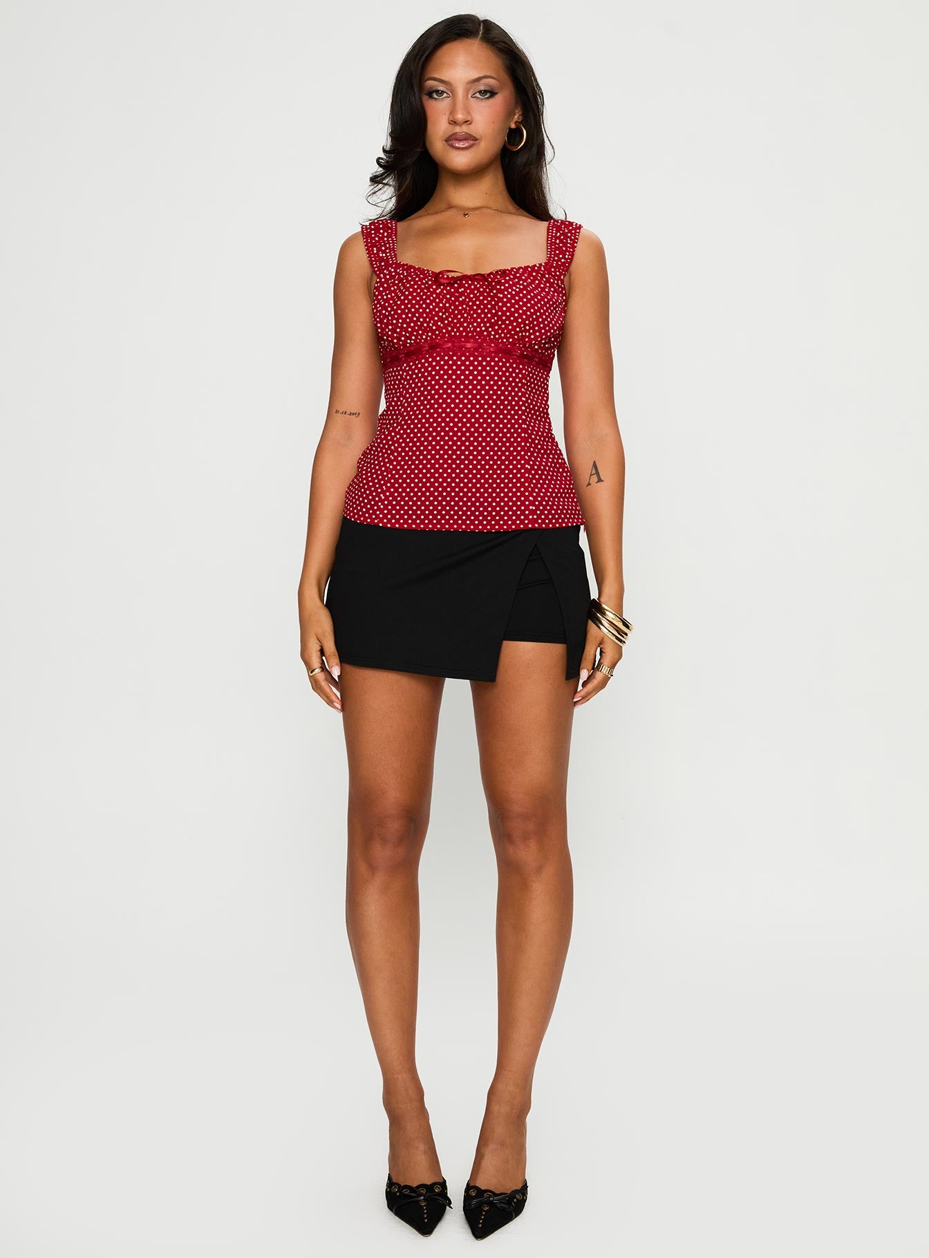 Garconne Top Red Polka