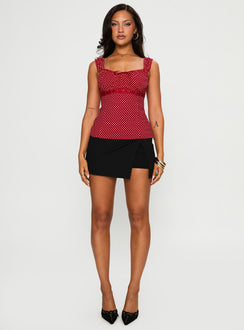 Garconne Top Red Polka