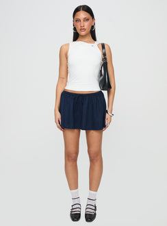   front view of model wearing Princess Polly Ghost Mini Skirt Mineral Mini Skirts 