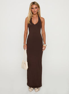 Spicy Maxi Dress Chocolate