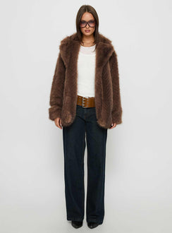 Super Trouper Faux Fur Jacket Multi