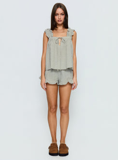 Santabelle Frill Shorts Check