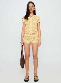Sun Still Shines Crochet Set Yellow