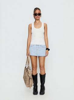 Kyrella Longline Vest Top White