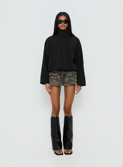 Shoreline Windbreaker Jacke Schwarz