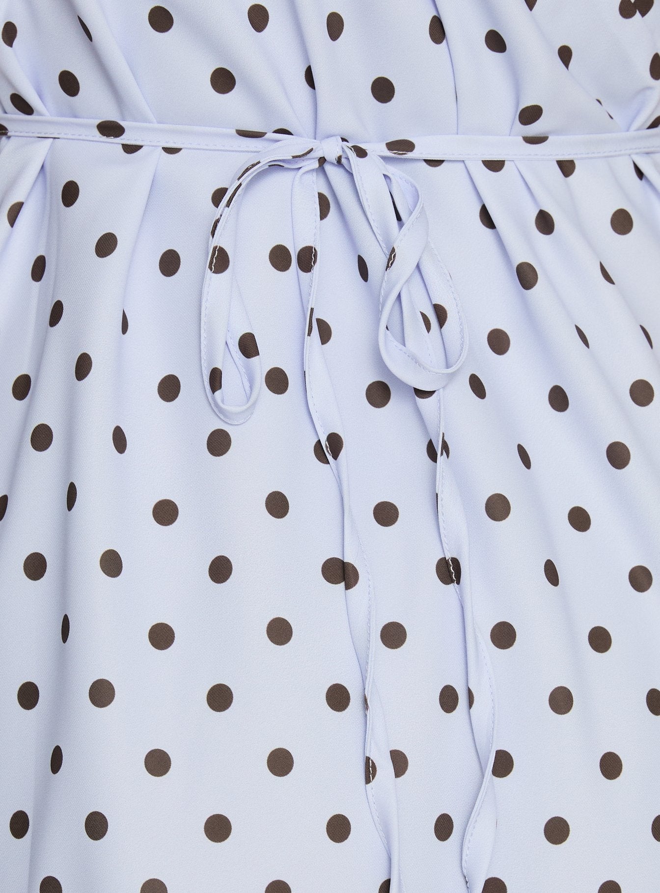 Nellie Mini Dress Blue / Brown Polka Dot