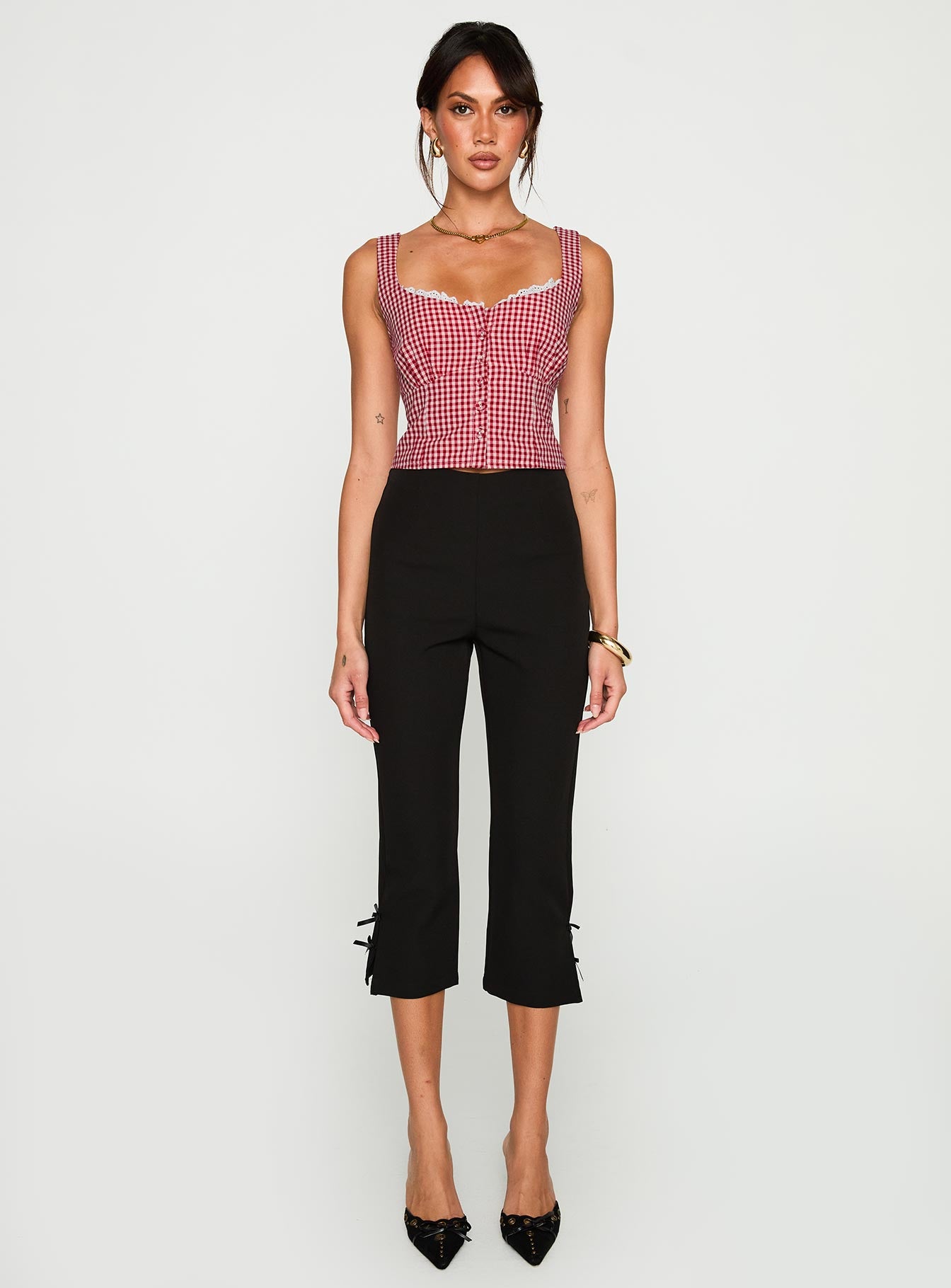 Bruncheon Top Red / White