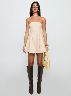 Zavira Strapless Romper Oat