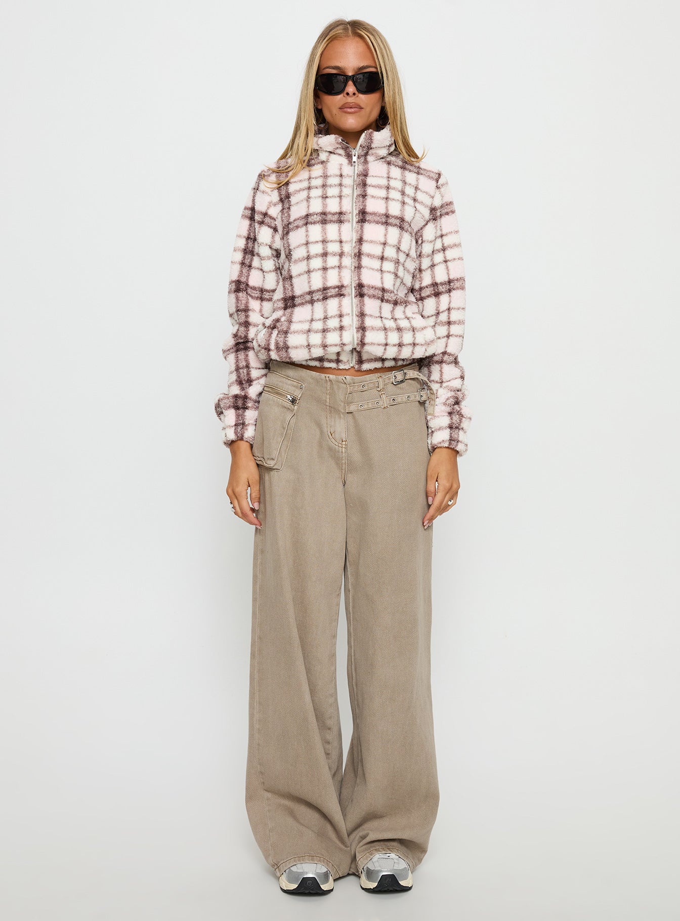 Vannessa Collared Jacket Pink Check