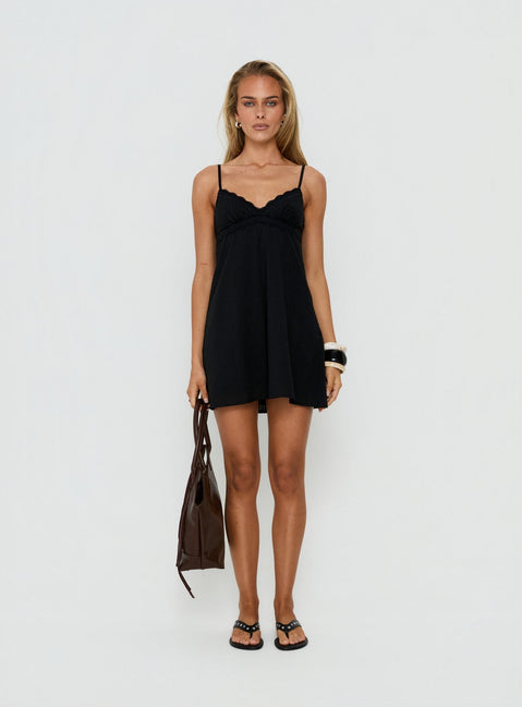 Lunya Mini Dress Black