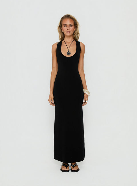 Rhen Racerback Maxi Dress Black