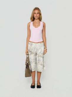 Daily Define Thick Strap Tank Top Pink