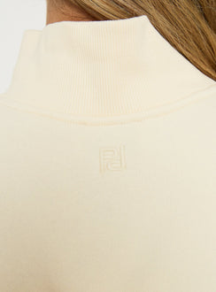 Anyya Funnel Neck Crew Jumper Cream